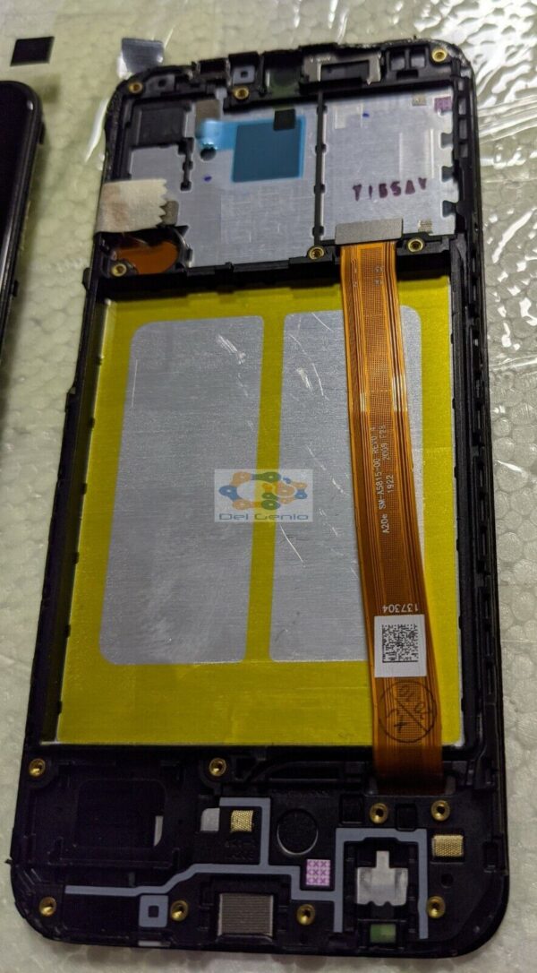 DISPLAY LCD COMPLETA SAMSUNG GALAXY A20E SM A202F TOUCH SCHERMO VETRO+FRAME NERO - immagine 2