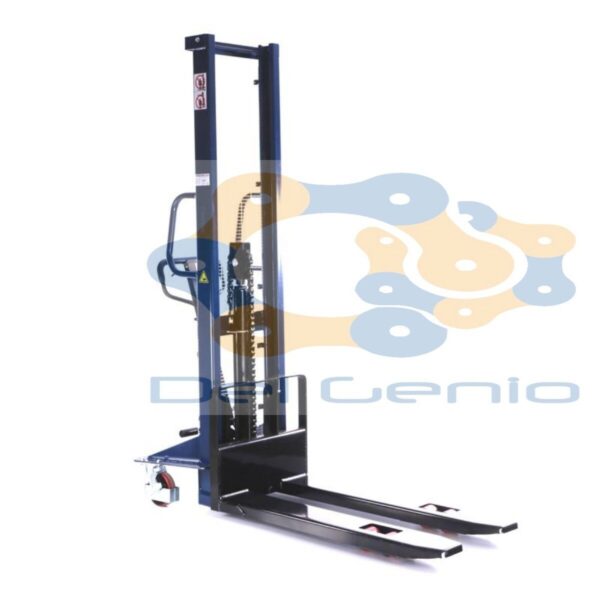 CARRELLO ELEVATORE SOLLEVATORE PALLET TRANSPALLET 1000 Kg H 3000 MM sped. immed. - immagine 4