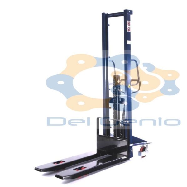Carrello Elevatore Oleodinamico Trazione Sollevamento Manuale P.Kg.1000 h.cm.160 - immagine 3