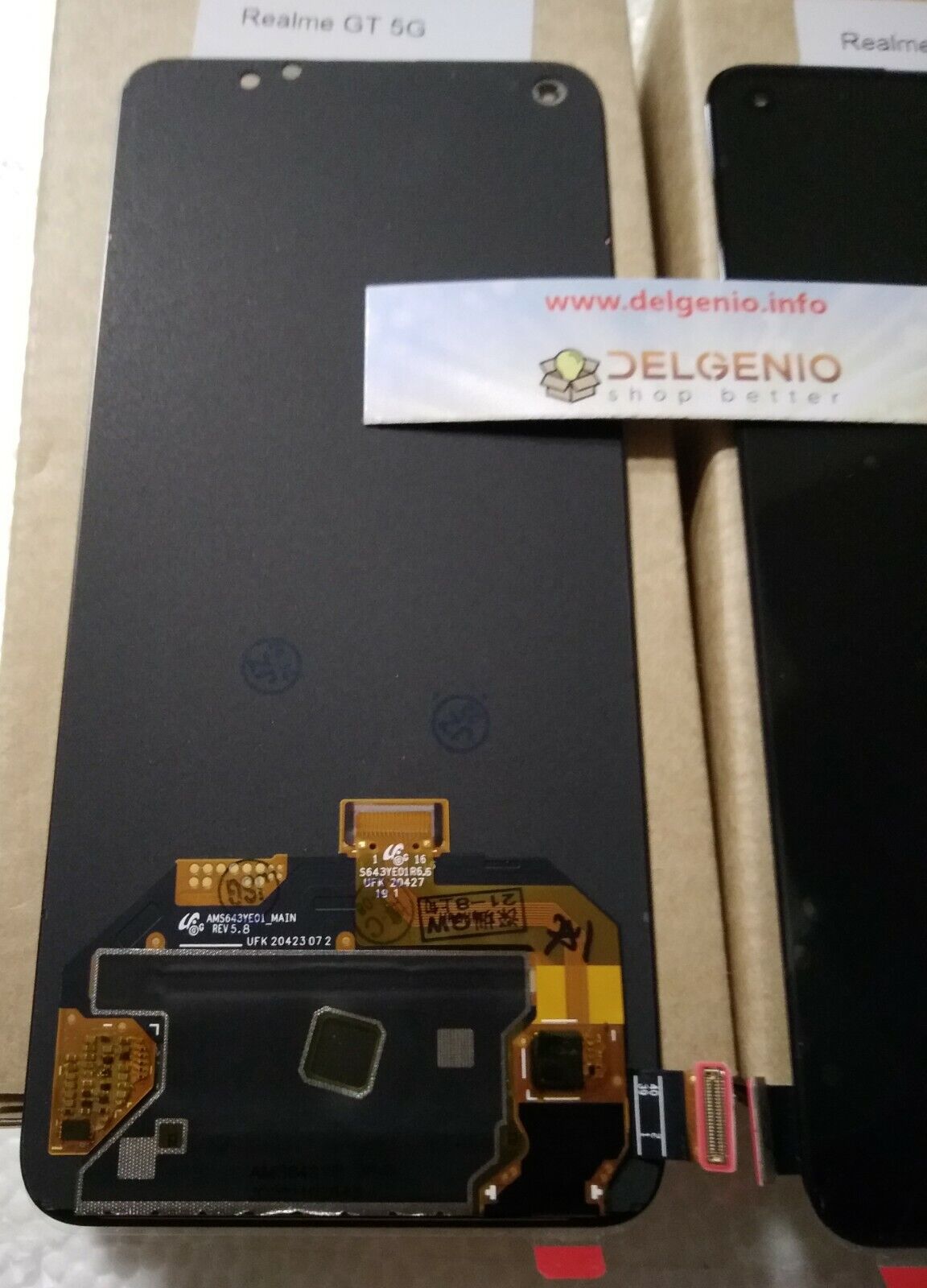 DISPLAY ORIGINALE AMOLED OPPO TOUCHSCREEN REALME GT 5G GT 5 G SCHERMO VETRO NER - immagine 2