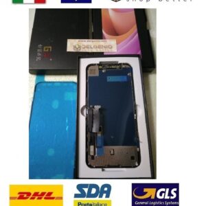 DISPLAY LCD OLED APPLE IPHONE XR A1984 A2105 TOUCH SCREEN SCHERMO VETRO PANNELLO