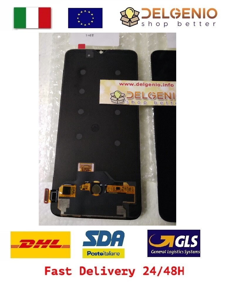 DISPLAY LCD TOUCH SCREEN OLED ORIGINALE ONEPLUS 6T A6010 A6013 NERO SCHERMO - immagine 2
