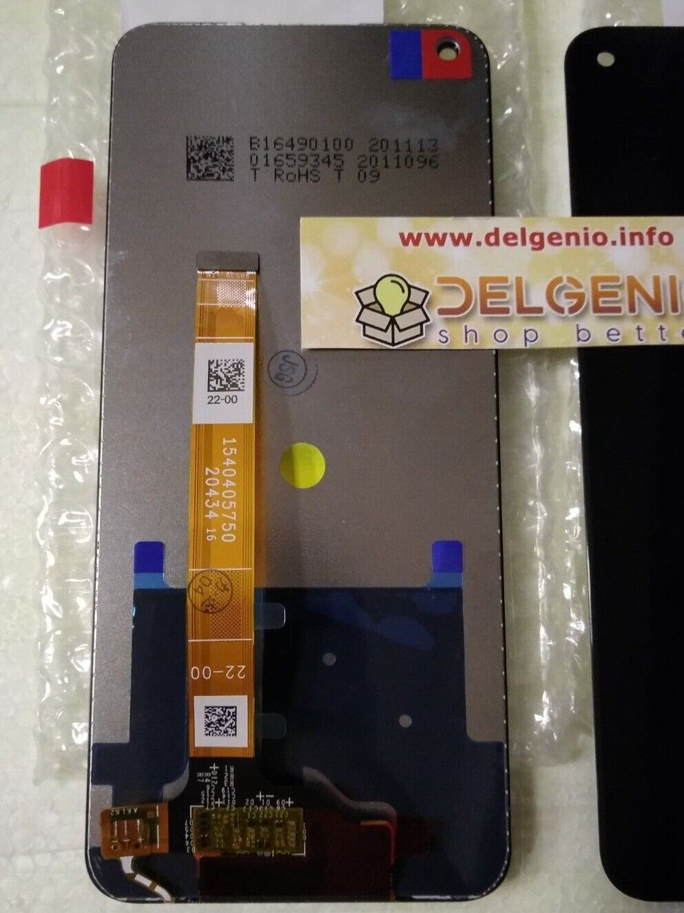 DISPLAY LCD +TOUCH SCREEN REALME 7 RMX2155/4G SCHERMO VETRO NERO - immagine 2