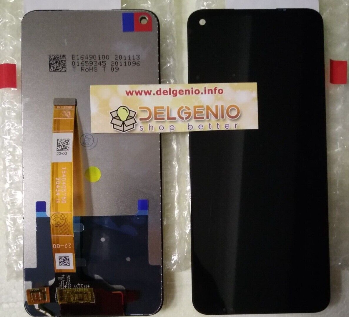 DISPLAY LCD OPPO REALME 7 4G RMX2155 TOUCH SCREEN VETRO NERO