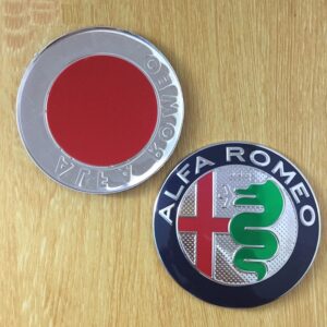 Logo Fregio Alfa Romeo 2015 Giulia 75mm per Mito, Giulietta, 159, GT, 147 156
