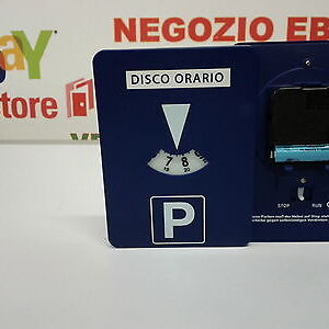 5 PZ DISCHI ORARIO ELETTRONICO AUTOMATICO CON ADESIVO IN ITALIANO PARCHIMETRI