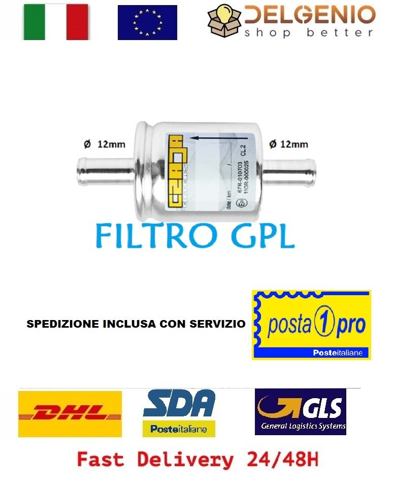 FILTRO GPL 12 / 12 BRC ZAVOLI FILTRO GAS per impianto lpg gpl
