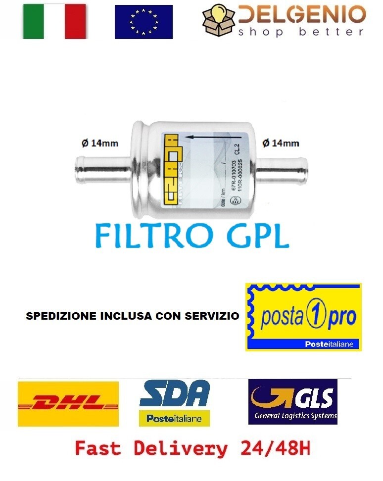 Filtro Gpl Impianto A Gas Filtro Gas Gpl Landi Renzo Universale Diametro 14-14