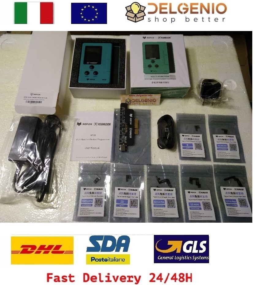 PROGRAMMATORE REFOX RP30 SET PER RIPARAZIONE FACE-ID IPHONE 11 12 13 14 pro max