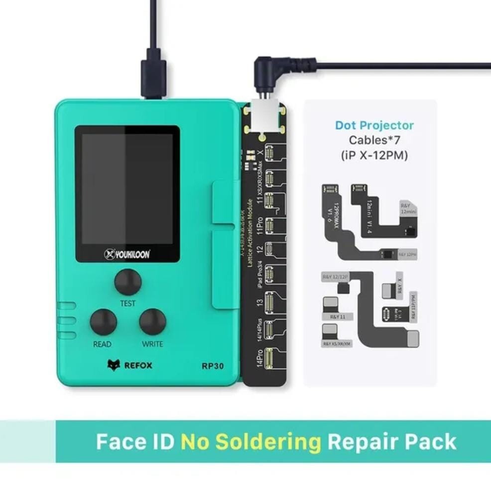 PROGRAMMATORE REFOX RP30 SET PER RIPARAZIONE FACE-ID IPHONE 11 12 13 14 pro max - immagine 3