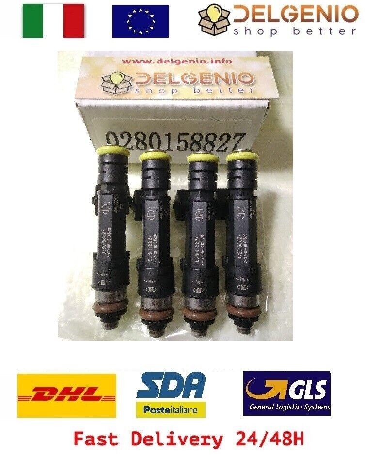 4 INIETTORI MULTIPLA NATURAL POWER 182B6000 CODICE BOSCH 0280150846 0280150842