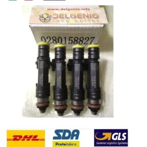 KIT 4 INIETTORI METANO BOSCH FIAT PANDA 1.2 NATURAL POWER 0280158827