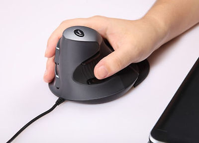 MOUSE OTTICO USB SHARK VERTICALE ADJ MO618 per EPICONDILITE TUNNEL CARPALE - immagine 3