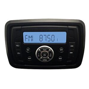 AUTORADIO MARINO IMPERMEABILE BARCA Radio FM DAB USB MP3 AUX BT TONDO 4x45W