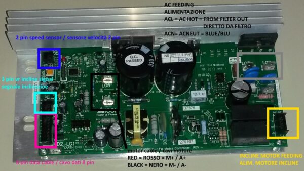 Scheda Icon tapis roulant MC2100E MC2100els MC2100ENI MC2000 COMPATIBILE - immagine 4