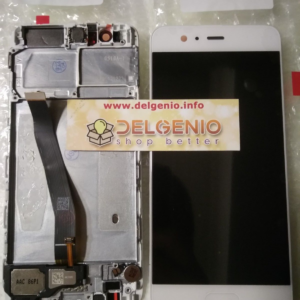 DISPLAY LCD TOUCH SCREEN CON TELAIO FRAME ORIGINALE HUAWEI P10 BIANCO VTR-L0