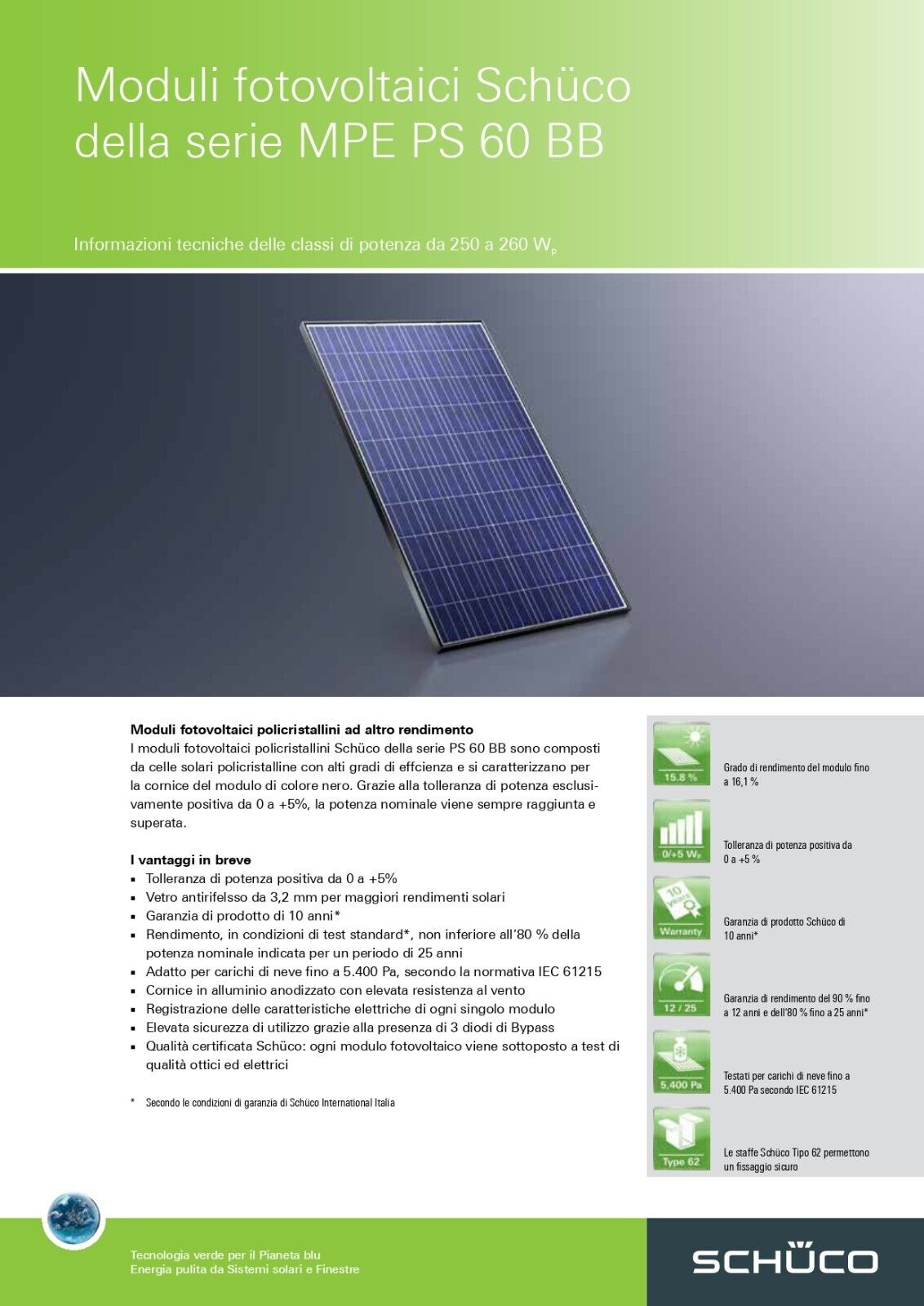 23 Pannelli Solari Fotovoltaici 260W FOTOVOLTAICO POLICRISTALLINO SCHÜCO 6 kw - immagine 4