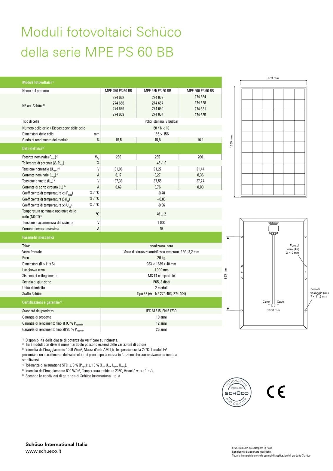 23 Pannelli Solari Fotovoltaici 260W FOTOVOLTAICO POLICRISTALLINO SCHÜCO 6 kw - immagine 5