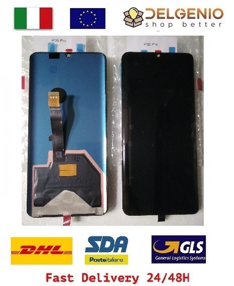 HUAWEI DISPLAY P30 PRO VOG L09 L29 ORIGINALE RIGENERATO NO FRAME NERO TOUCH