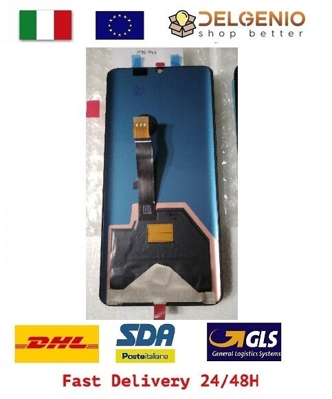HUAWEI DISPLAY P30 PRO VOG L09 L29 ORIGINALE RIGENERATO NO FRAME NERO TOUCH - immagine 2