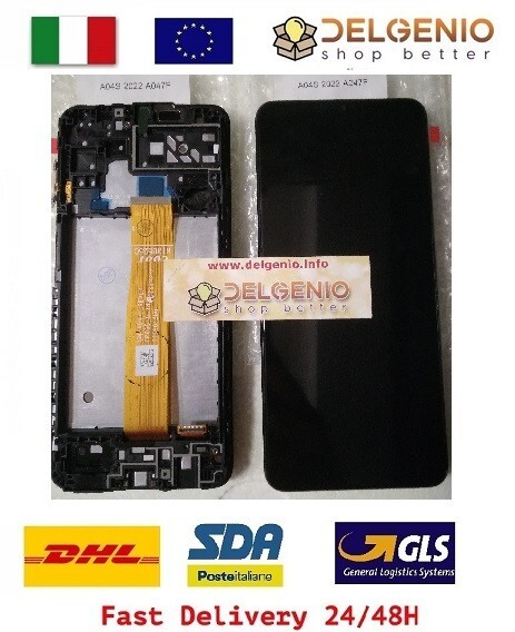 DISPLAY LCD ORIGINALE FRAME SAMSUNG GALAXY A04S 2022 SM-A047 TOUCH SCREEN VETRO