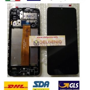 DISPLAY LCD + FRAME ORIGINALE SAMSUNG GALAXY M12 2021 SM-M127 TOUCH SCREEN VETRO