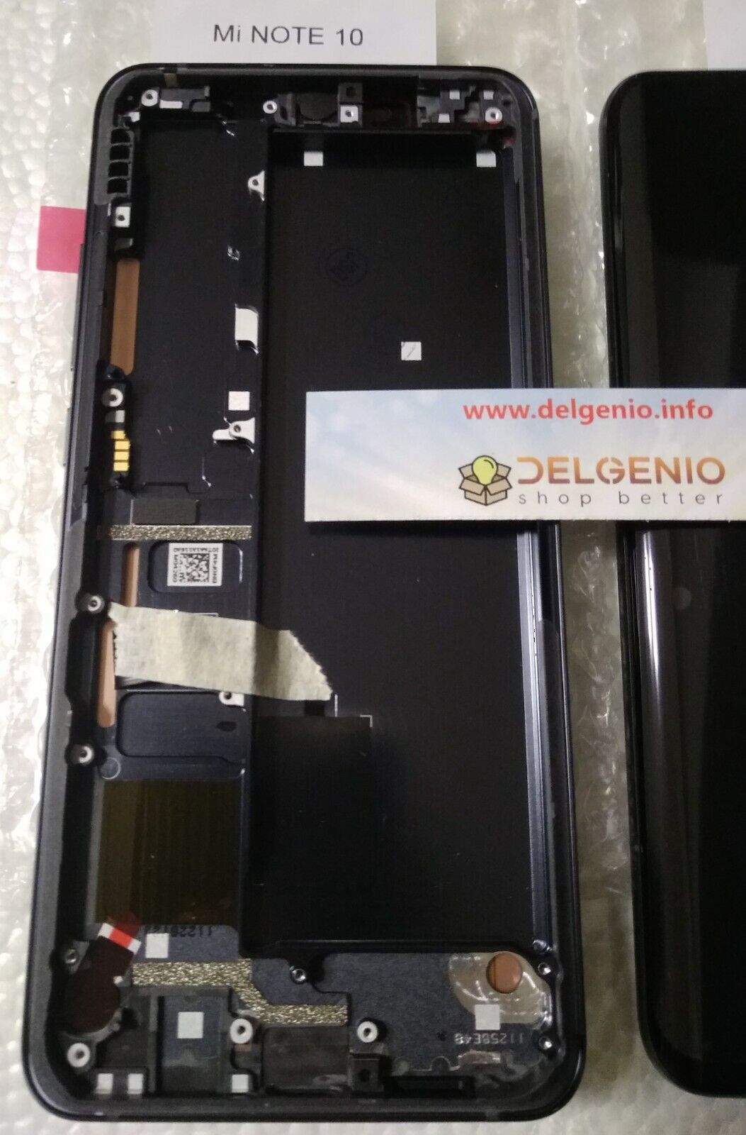 Touch Screen LCD Display Schermo XiaoMi Mi Note10/10 Pro AMOLED OLED FRAME Nero - immagine 2