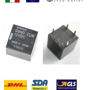 Relè G8ND-2UK-12VDC OMRON G8ND2UK12VDC - RICAMBIO - FRENO ELETTRICO RENAULT BMW