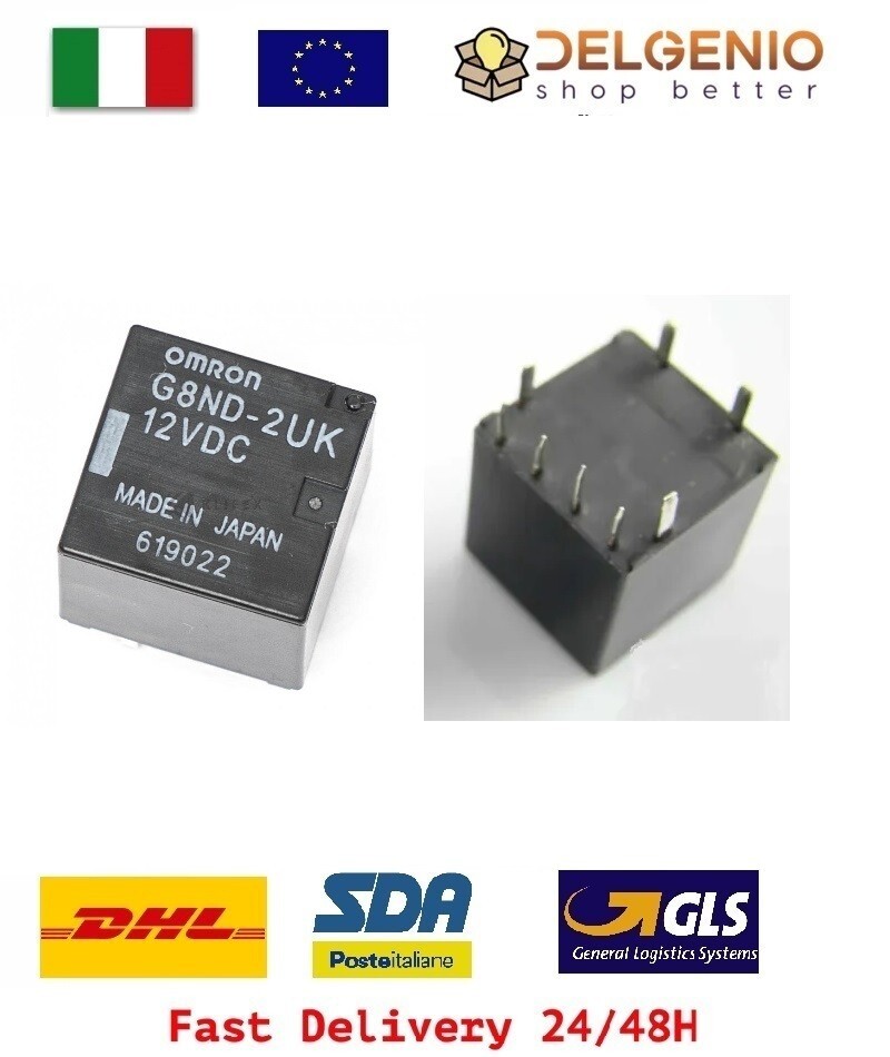 Relè G8ND-2UK-12VDC OMRON G8ND2UK12VDC - RICAMBIO - FRENO ELETTRICO RENAULT BMW