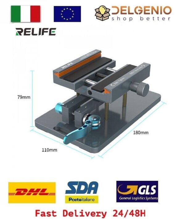 SUPPORTO CON BASE ROTANTE MULTIUSO PER RIPARAZIONE BACK COVER RELIFE RL-601S