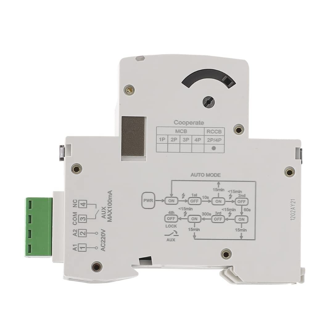 GEYA RIARMO STOP E & GO GRD9L-R SALVAVITA MAGNETOTERMICO 40A 2P Auto Riarmabile - immagine 3