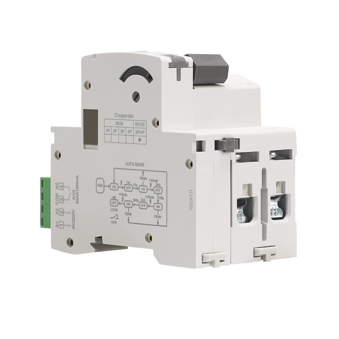 GEYA RIARMO STOP E & GO GRD9L-R SALVAVITA MAGNETOTERMICO 40A 2P Auto Riarmabile - immagine 4