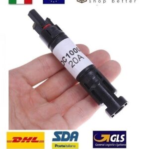 Connettore MC4 Diodo integrato 20A 1000v Pannello Solare Stringa Batteria