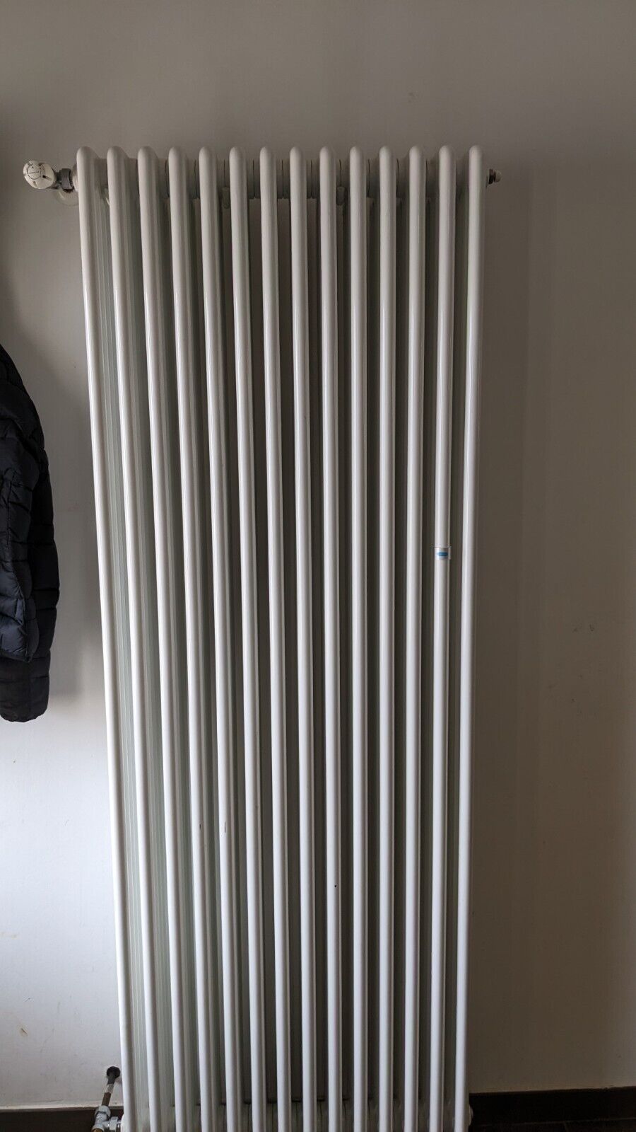TERMOSIFONE CALORIFERO TUBOLARE ACCIAIO BIANCO 4 E 5 COLONNE H 670 H 1800 - immagine 5