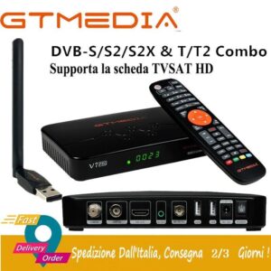 Decoder Combo wifi  HD Satellitare Tv Sat e Digitale Terrestre Dvb-T2/S2/S2X