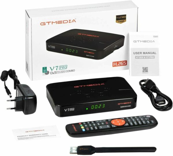 Decoder GT MEDIA V7 PRO Satellitare Tv Sat Digitale Terrestre Dvb-T2/S2/S2X - immagine 11