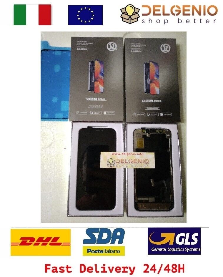 SCHERMO TOUCH LCD DISPLAY PER APPLE IPHONE 12 MINI SL OLED PARI A COME ORIGINALE