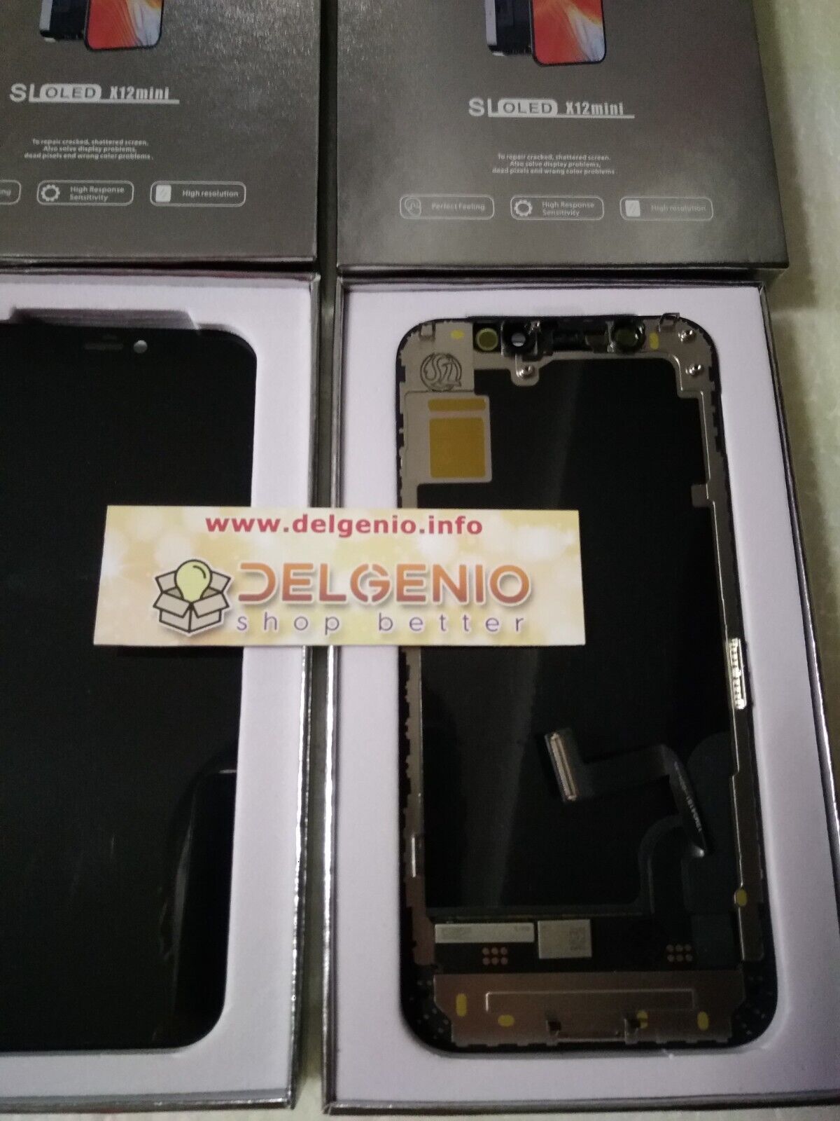 SCHERMO TOUCH LCD DISPLAY PER APPLE IPHONE 12 MINI SL OLED PARI A COME ORIGINALE - immagine 3
