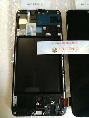 DISPLAY LCD FRAME PER SAMSUNG GALAXY A70 A705FN-DS TOUCHSCREEN SCHERMO NERO - immagine 2