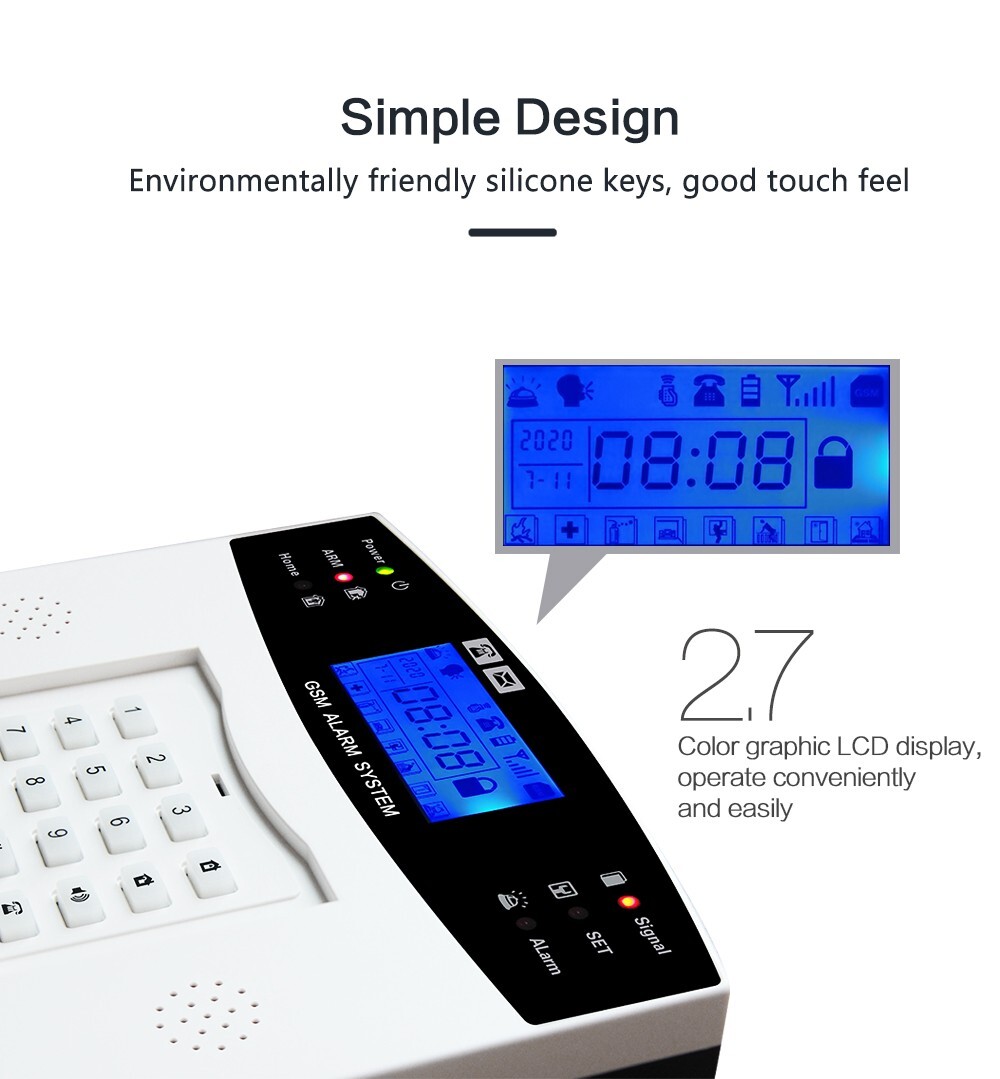 Sistema di Allarme Casa Senza Fili, WiFi + GSM, antifurto casa TUYA Smart Home - immagine 11