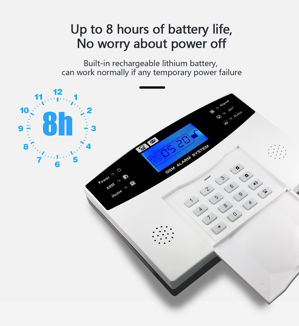 Sistema di Allarme Casa Senza Fili, WiFi + GSM, antifurto casa TUYA Smart Home - immagine 13