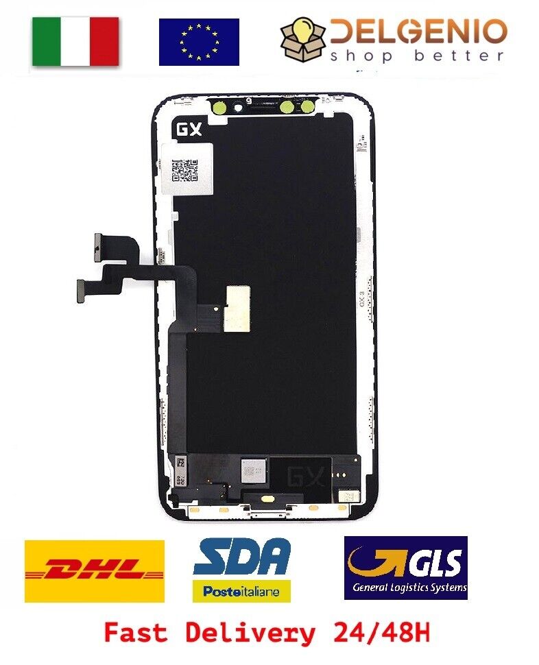 DISPLAY SCHERMO Per Apple iPhone XS Max OLED TOUCH SCREEN FRAME LCD ORIGINALE GX - immagine 2