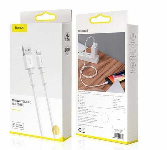 CAVO USB BASEUS TORCH SERIES 1 METRO 2.4A LIGHTNING PER IPHONE ricarica syncro