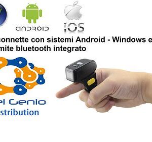 2.4G Bluetooth Wireless Barcode Gun Scanner Scan for Android IOS Windows iPhone