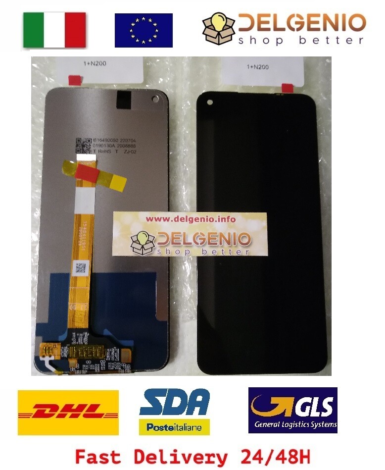 DISPLAY LCD TOUCH SCREEN ONEPLUS NORD N200 5G DE2118 DE2117 SCHERMO VETRO NERO