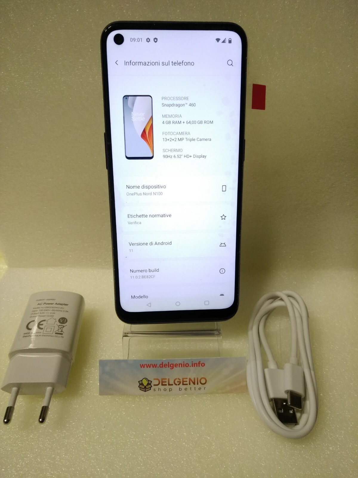 Smartphone Oneplus Nord N100 64GB/4GB Ram Dual sim Midnight Frost Garanzia