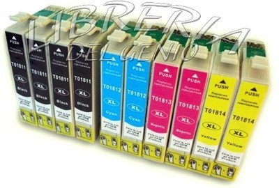 KIT 10 CARTUCCIE COMPATIBILI X STAMPANTE EPSON EXPRESSION HOME XP205 XP-205 205