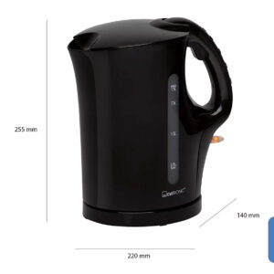 Bollitore 1.7 lt 200W Acciaio inossidabile Clatronic WK 3445 220V Nero B&B AIR