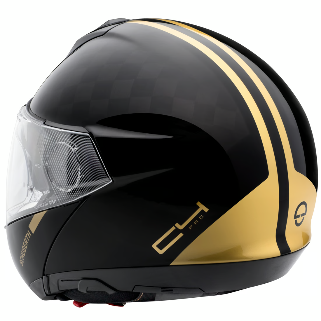 casco modulare integrale SCHUBERTH C4 Pro Carbon Fusion Gold rarissimo L 59 - immagine 5