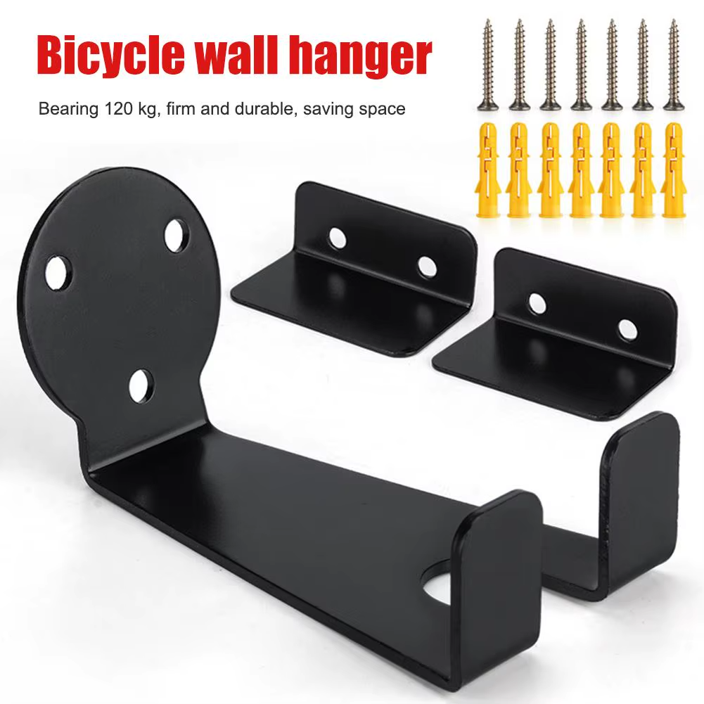 Portabici da parete muro gancio supporto staffa porta bici bicicletta in metallo - immagine 3